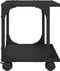 vidaXL - Printerkastje - 2-laags - 41x28x33,5 - cm - bewerkt - hout - zwart