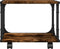 vidaXL - Printerkastje - 2-laags - 41x28x33,5 - cm - bewerkt - hout - gerookt - eiken