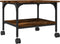 vidaXL - Printerkastje - 2-laags - 50x40x38 - cm - bewerkt - hout - gerookt - eiken