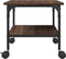 vidaXL - Printerkastje - 2-laags - 50x40x38 - cm - bewerkt - hout - bruin - eiken