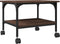 vidaXL - Printerkastje - 2-laags - 50x40x38 - cm - bewerkt - hout - bruin - eiken