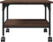 vidaXL - Printerkastje - 2-laags - 50x40x38 - cm - bewerkt - hout - bruin - eiken
