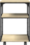 vidaXL - Printerkastje - 3-laags - 43x48x64 - cm - bewerkt - hout - sonoma - eiken