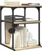 vidaXL - Printerkastje - 3-laags - 43x48x64 - cm - bewerkt - hout - sonoma - eiken