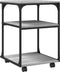 vidaXL - Printerkastje - 3-laags - 43x48x64 - cm - bewerkt - hout - grijs - sonoma