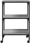 vidaXL - Printerkastje - 3-laags - 50x41x75 - cm - bewerkt - hout - grijs - sonoma