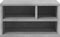vidaXL - Printerkastje - 40x32x22,5 - cm - bewerkt - hout - betongrijs