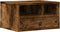 vidaXL - Printerkastje - 40x32x22,5 - cm - bewerkt - hout - gerookt - eikenkleurig
