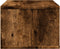 vidaXL - Printerkastje - 40x32x22,5 - cm - bewerkt - hout - gerookt - eikenkleurig