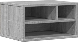 vidaXL - Printerkastje - 40x32x22,5 - cm - bewerkt - hout - grijs - sonoma - eiken