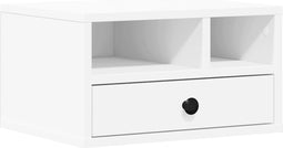 vidaXL - Printerkastje - 40x32x22,5 - cm - bewerkt - hout - wit