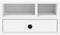 vidaXL - Printerkastje - 40x32x22,5 - cm - bewerkt - hout - wit
