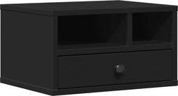 vidaXL - Printerkastje - 40x32x22,5 - cm - bewerkt - hout - zwart