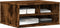 vidaXL - Printerkastje - 49x40x22,5 - cm - bewerkt - hout - gerookt - eikenkleurig