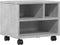vidaXL - Printerkastje - met - wielen - 41x32x34,5 - cm - betongrijs
