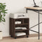 vidaXL - Printerkastje - met - wielen - 41x32x48 - cm - bruin - eikenkleurig