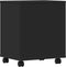 vidaXL - Printerkastje - met - wielen - 41x32x48 - cm - zwart