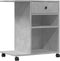 vidaXL - Printerkastje - met - wielen - 60x40x68,5 - cm - betongrijs