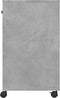vidaXL - Printerkastje - met - wielen - 60x40x68,5 - cm - betongrijs