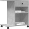 vidaXL - Printerkastje - met - wielen - 60x40x68,5 - cm - betongrijs