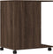 vidaXL - Printerkastje - met - wielen - 60x40x68,5 - cm - bruin - eikenkleurig