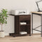 vidaXL - Printerkastje - met - wielen - 60x40x68,5 - cm - bruin - eikenkleurig
