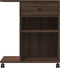 vidaXL - Printerkastje - met - wielen - 60x40x68,5 - cm - bruin - eikenkleurig
