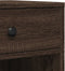 vidaXL - Printerkastje - met - wielen - 60x40x68,5 - cm - bruin - eikenkleurig