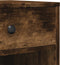 vidaXL - Printerkastje - met - wielen - 60x40x68,5 - cm - gerookt - eikenkleurig