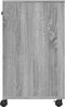 vidaXL - Printerkastje - met - wielen - 60x40x68,5 - cm - grijs - sonoma - eikenkleur