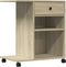 vidaXL - Printerkastje - met - wielen - 60x40x68,5 - cm - sonoma - eikenkleurig