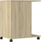 vidaXL - Printerkastje - met - wielen - 60x40x68,5 - cm - sonoma - eikenkleurig