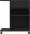 vidaXL - Printerkastje - met - wielen - 60x40x68,5 - cm - zwart
