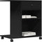 vidaXL - Printerkastje - met - wielen - 60x40x68,5 - cm - zwart