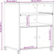 vidaXL - Printerkastje - met - wielen - 60x48x74 - cm - betongrijs