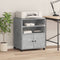 vidaXL - Printerkastje - met - wielen - 60x48x74 - cm - betongrijs