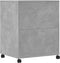 vidaXL - Printerkastje - met - wielen - 60x48x74 - cm - betongrijs