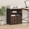 vidaXL - Printerkastje - met - wielen - 60x48x74 - cm - bruin - eikenkleurig