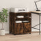 vidaXL - Printerkastje - met - wielen - 60x48x74 - cm - gerookt - eikenkleurig
