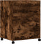 vidaXL - Printerkastje - met - wielen - 60x48x74 - cm - gerookt - eikenkleurig