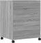 vidaXL - Printerkastje - met - wielen - 60x48x74 - cm - grijs - sonoma - eikenkleur