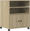 vidaXL - Printerkastje - met - wielen - 60x48x74 - cm - sonoma - eikenkleurig