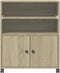 vidaXL - Printerkastje - met - wielen - 60x48x74 - cm - sonoma - eikenkleurig