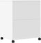 vidaXL - Printerkastje - met - wielen - 60x48x74 - cm - wit