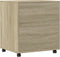 vidaXL - Printerkastje - met - wielen - 60x50x67 - cm - sonoma - eikenkleurig