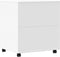vidaXL - Printerkastje - met - wielen - 60x50x67 - cm - wit