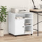 vidaXL - Printerkastje - met - wielen - 60x50x67 - cm - wit