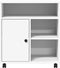 vidaXL - Printerkastje - met - wielen - 60x50x67 - cm - wit