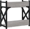 vidaXL - Printerstandaard - 2-laags - 40x20x40 - cm - bewerkt - hout - grijs - sonoma