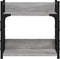 vidaXL - Printerstandaard - 2-laags - 40x20x40 - cm - bewerkt - hout - grijs - sonoma